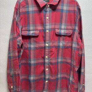 J. Crew Red and Blue Plaid Button Down Shirt